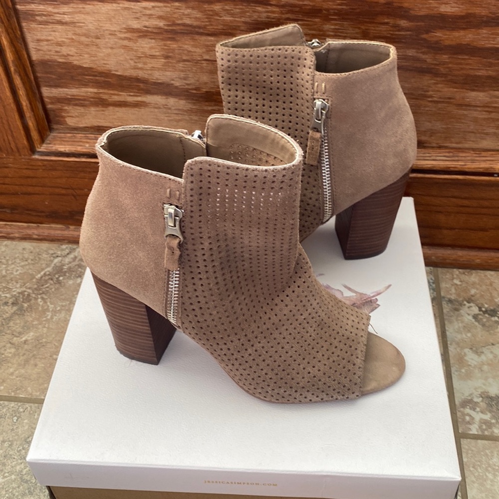 Jessica Simpson Open Toe Booties
